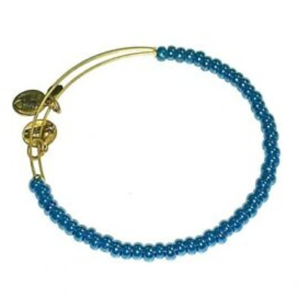 Alex and Ani Light Blue Bead Bracelet